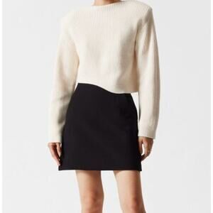 J. Crew Black Sidewalk Skirt